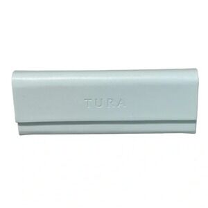 Tura White Magnetic Glasses Case with Wipe Cloth